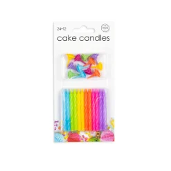 24 Taartkaarsjes multicolour