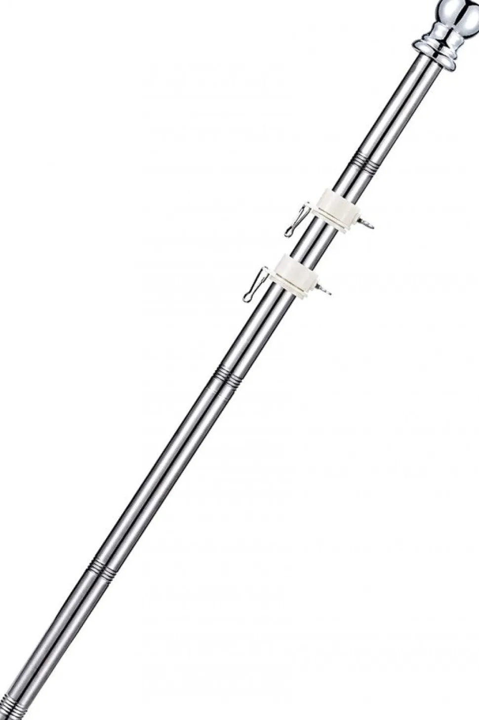 Aluminium vlaggenstok met houder