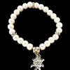 Armband parels edelweiss