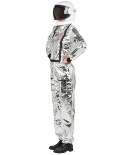 Astronautenkostuum zilver dames