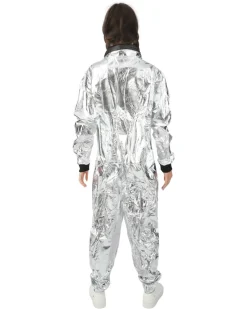 Astronautenkostuum zilver dames