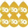 Ballonnen 50 jaar goud 6st