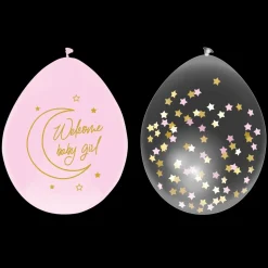 Ballonnen baby safari pink 6st