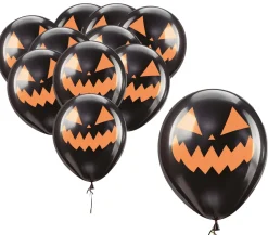 Ballonnen Halloween Pompoen 10st