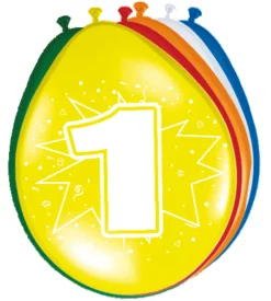 Ballonnen Leeftijden 8st