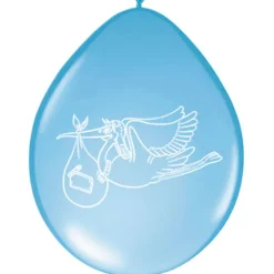Ballonnen ooievaar geboorte jongen - meisje