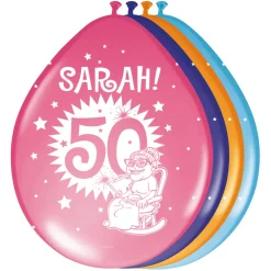 Ballonnen Sarah Knalfeest 8st