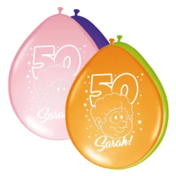 Ballonnen Sarah Regenboog 8st