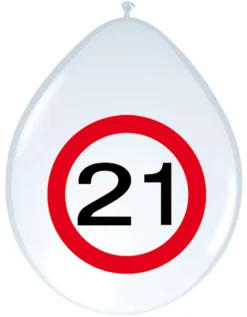 Ballonnen Verkeersbord Leeftijd