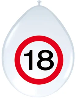 Ballonnen Verkeersbord Leeftijd