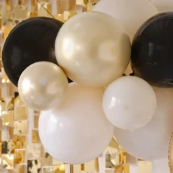 Ballonnenslinger verjaardag Champagne Noir