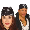 Bandana doek piraten doodskoppen zwart