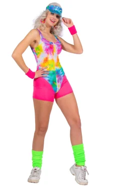 Barbie Aerobics tye dye kostuum