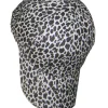 Baseballcap panter glitter zilver