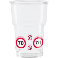 Beker verkeersbord Leeftijd 8st