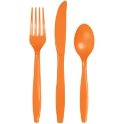 Besteksetje plastic 18delig
