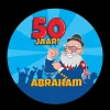 Bierviltjes Abraham cartoon 6st