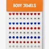 Body Jewels Rood Wit Blauw