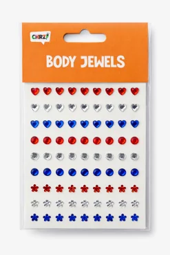 Body Jewels Rood Wit Blauw