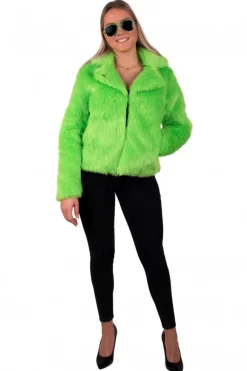 Bontjas neon kleuren dames