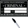 Bord crimineel mugshot