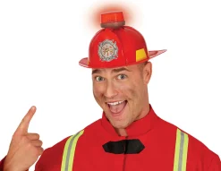 Brandweer helm met licht