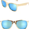 Bril goud met spiegelglas