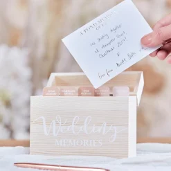 Bruiloft Memories box hout