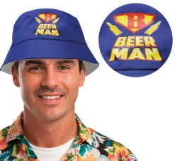 Bucket Hat Beer Man