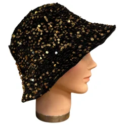 Bucket hoed pailletten goud