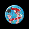 Button Geslaagd cartoon