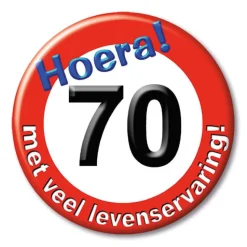 Button klein - leeftijden verkeersbord