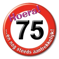 Button klein - leeftijden verkeersbord