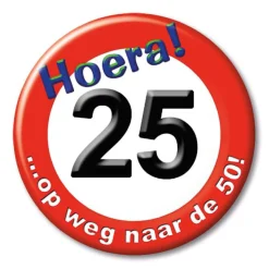 Button klein - leeftijden verkeersbord