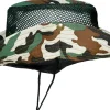 Camouflage hoed met gaas