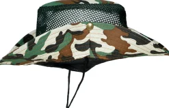 Camouflage hoed met gaas