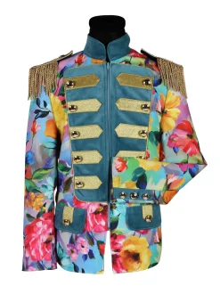 Carnavalsjas Color King Flower heren