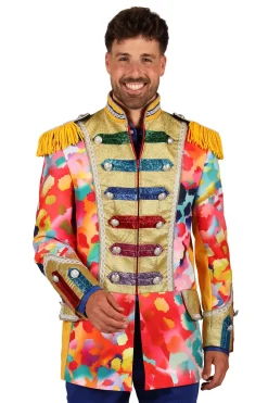 Carnavalsjas Color Paint Splatters heren