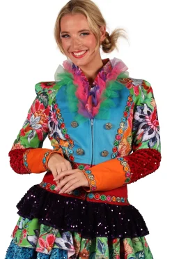 Carnavalsjas Flower Sensation Deluxe Dames
