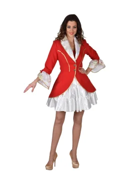 Carnavalsjas met Pailletten - kant - rood