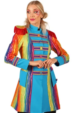 Carnavalsjas Rainbow Gold dames