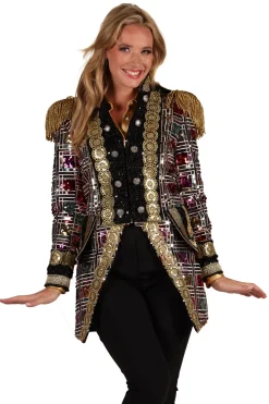 Carnavalsjas Sequin Mirror dames