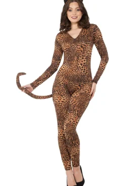 Catsuit luipaard print voor dames