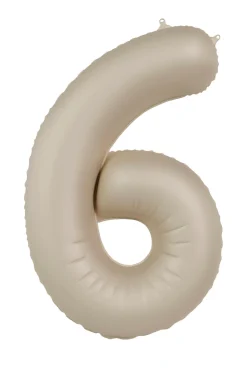 Cijfer ballon Creamy Latte 86cm