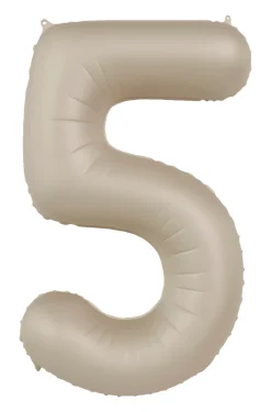 Cijfer ballon Creamy Latte 86cm
