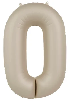 Cijfer ballon Creamy Latte 86cm