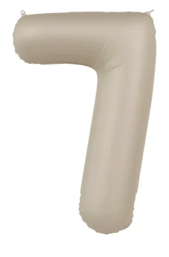 Cijfer ballon Creamy Latte 86cm
