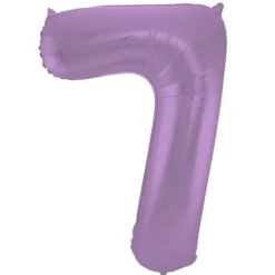 Cijfer ballon mat paars 86cm