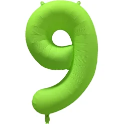 Cijfer ballon Neon Groen 86cm