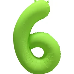 Cijfer ballon Neon Groen 86cm